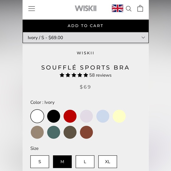 Wiskii Soufflé Sports Bra M - Ivory
Brand New With Tags - Picture 10 of 12